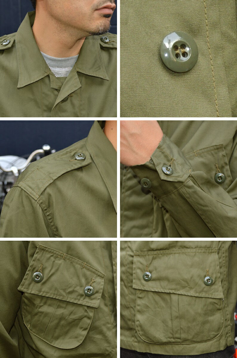 ジャケット・アウター BUZZRICKSON'S BR12247 COMBAT TROPICAL Buzz Rickson Tropical Jacket Men's US Vietnam War Jungle