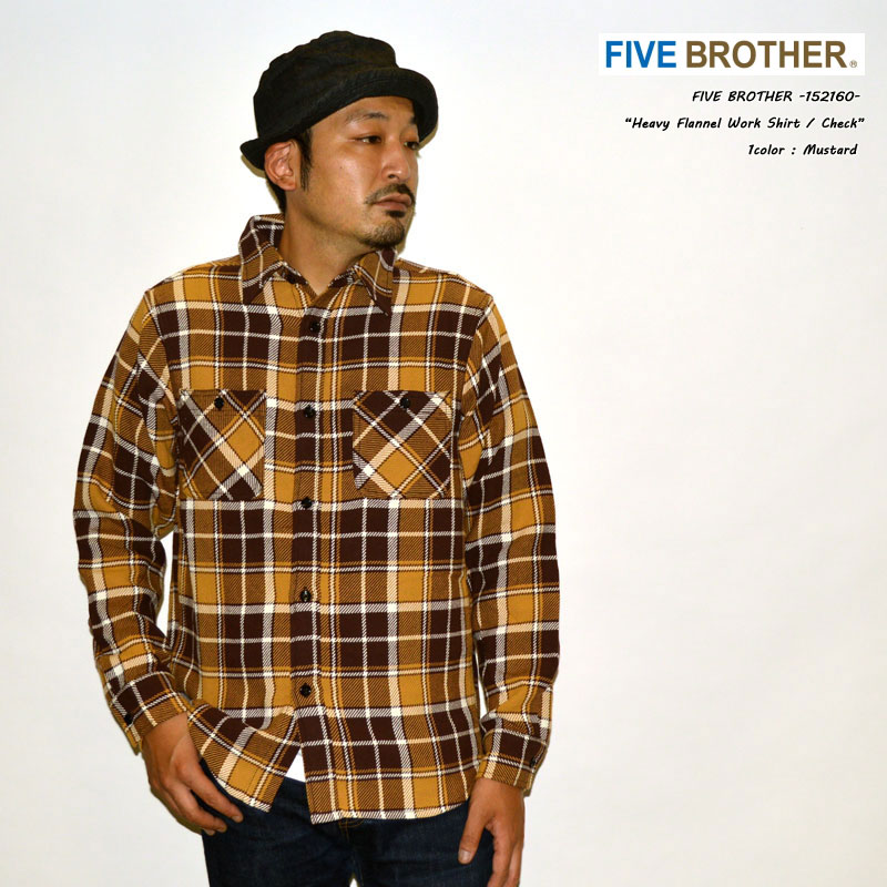 FIVE BROTHER  ファイブブラザー　ネルシャツ　シャツ
