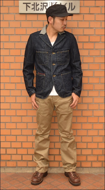 DOWN NORTH JEANS(ダウンノースジーンズ)、"DNJ-JKT The Frankl JKT"、デニムテーラードジャケット [アウター] BEARS'